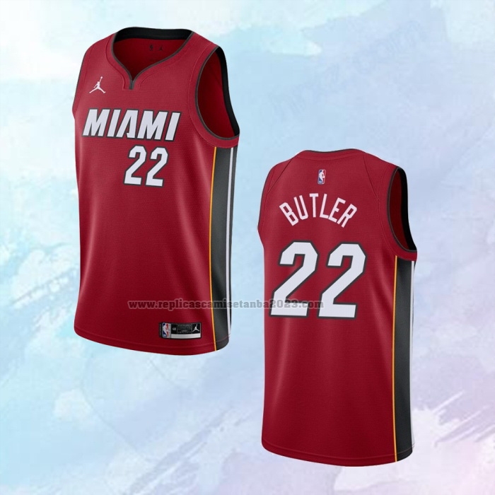 NO 22 Jimmy Butler Camiseta Miami Heat Statement Rojo